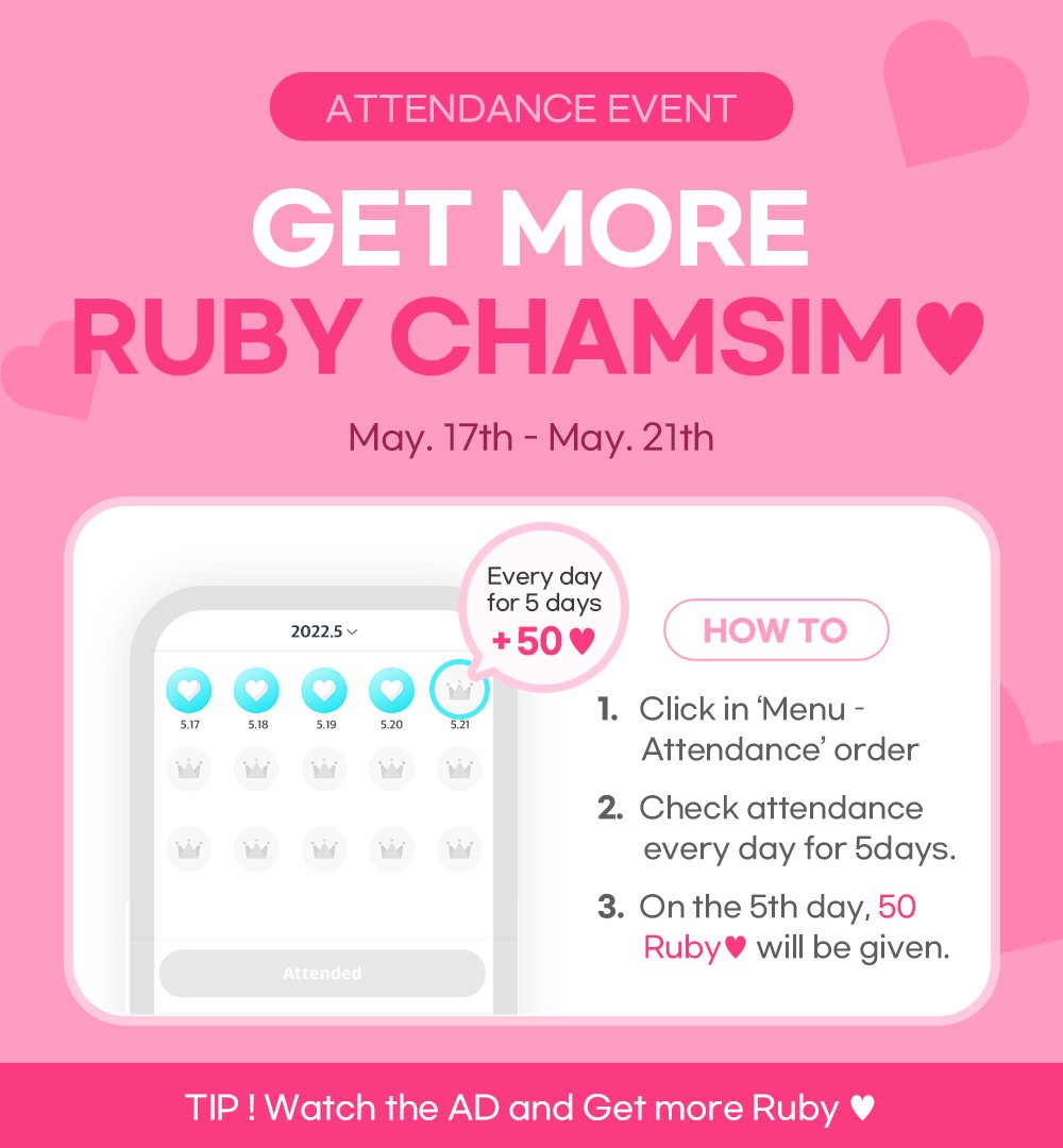 Cub_Zone's tweet photo. ❤️[ EVENTO DE ASISTENCIA]

Completá tus tareas diarias mientras participas del evento

✅Marca asistencia durante 5 días seguidos
‼️El 5to día serás recompensado con 50 rubys
📅Periodo Mayo 17 - Mayo 21 (KST)

@woooojinn #KIMWOOJIN #김우진 https://t.co/TpHJVz6w8O