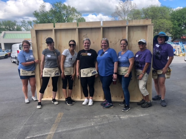 TiogaBank's tweet photo. TSB staff recently volunteered at the Habitat for Humanity Women Build event in Ithaca.Β These ladies were hard at work with various projects for two upcoming Habitat homes. Thanks #TeamTSB https://t.co/yWXSUJwUSZ