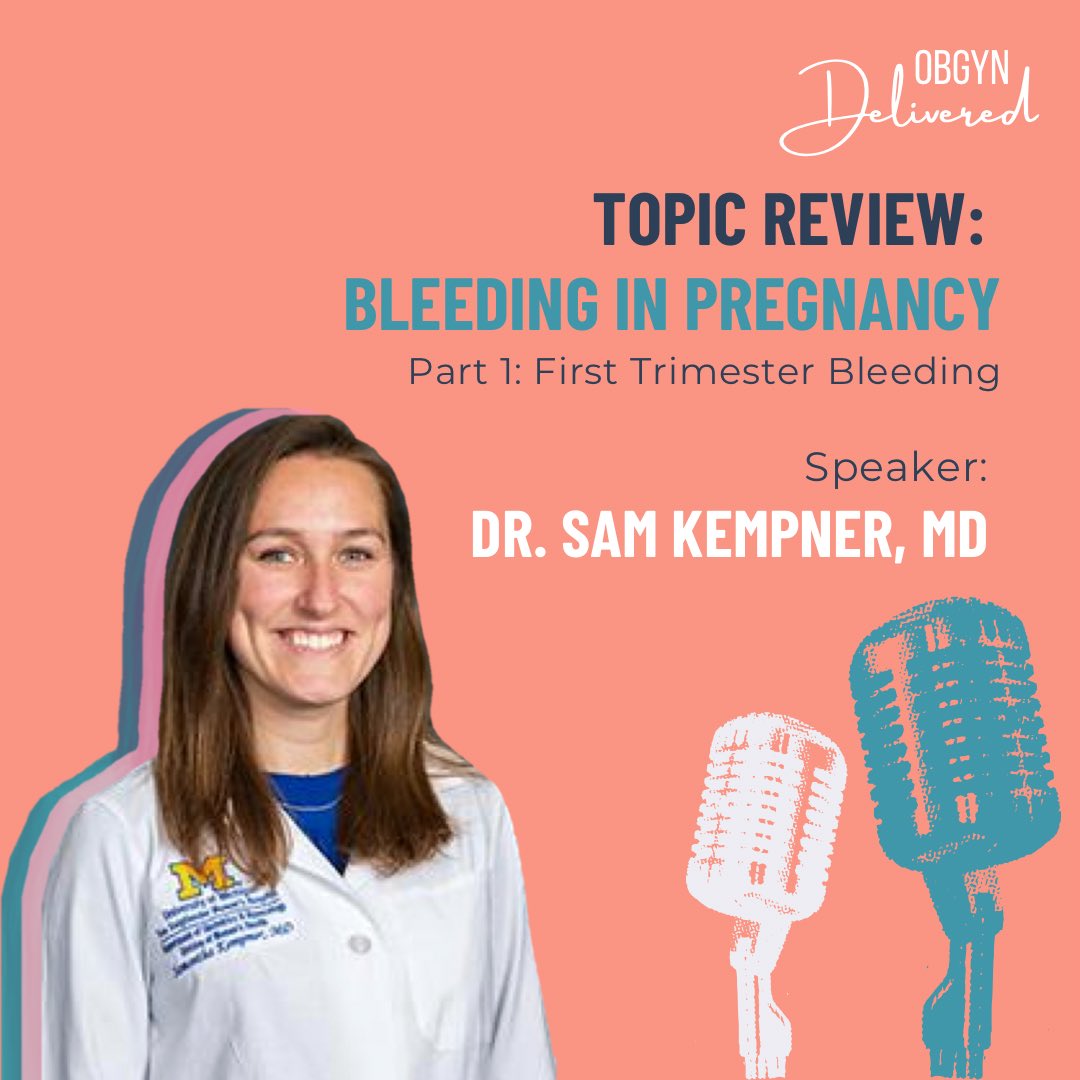 ObGyn Delivered (@obgyn_delivered) on Twitter photo ✨🎙 NEW EPISODE ALERT ✨🎙
We had the pleasure of sitting down with Dr. <a href="/KempnerSamantha/">Samantha Kempner</a> for a three part series on bleeding in pregnancy! Listen on Spotify, Apple podcasts, & obgyndelivered.com
#obgynpodcast #newpodcast #medschool #obgyn #meded ✨🎙 NEW EPISODE ALERT ✨🎙
We had the pleasure of sitting down with Dr. <a href="/KempnerSamantha/">Samantha Kempner</a> for a three part series on bleeding in pregnancy! Listen on Spotify, Apple podcasts, & obgyndelivered.com
#obgynpodcast #newpodcast #medschool #obgyn #meded