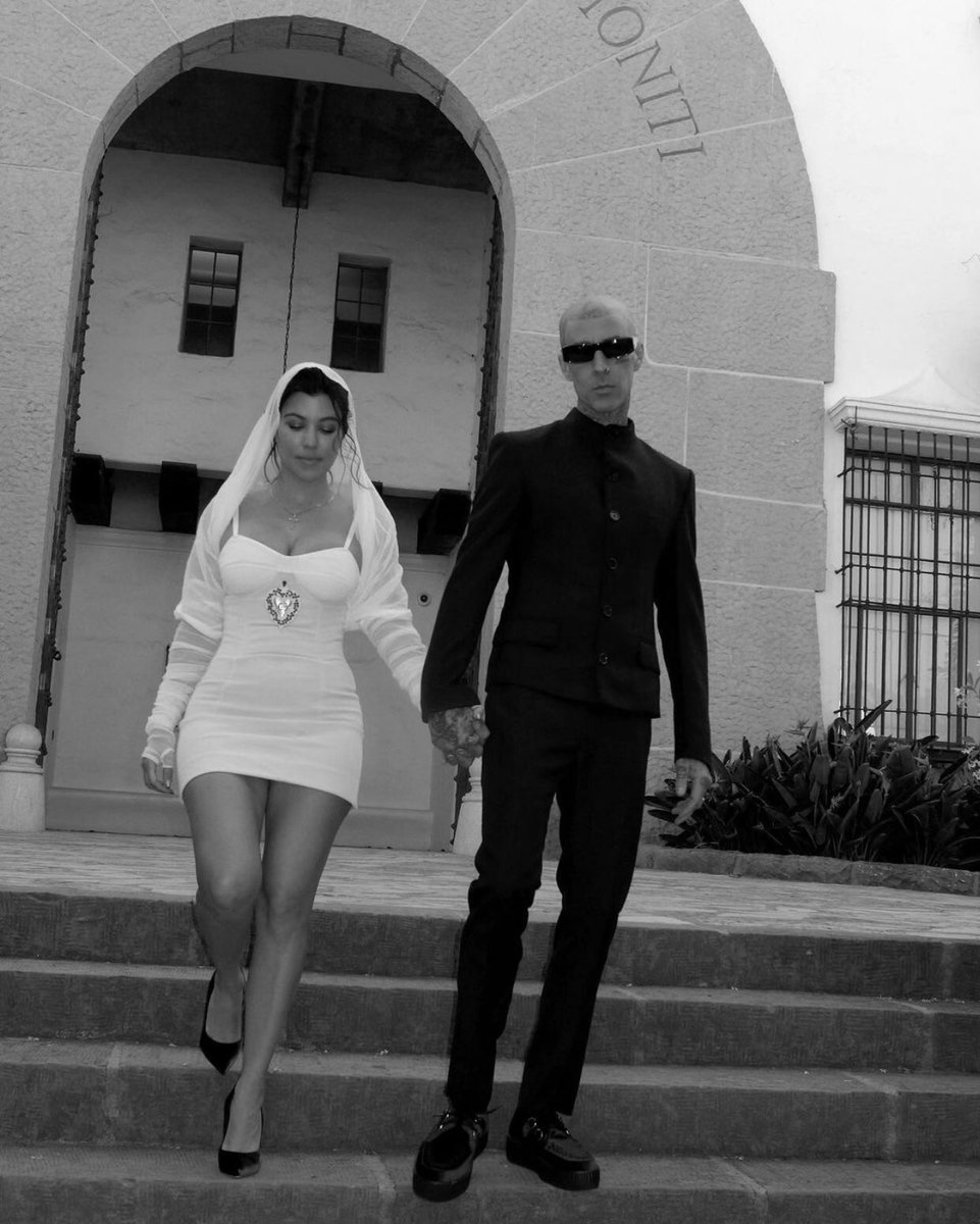 Congratulations to Kourtney and Travis 🤍