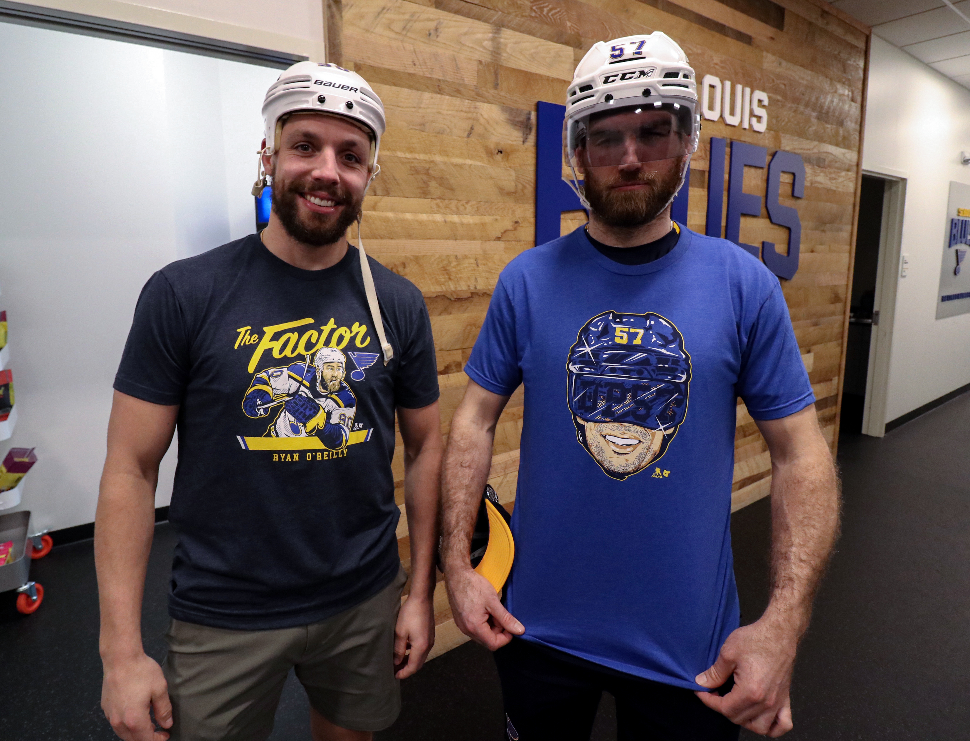 Ryan O'Reilly St Louis Blues Blue Net Front Conn Smythe Short Sleeve Player  T Shirt