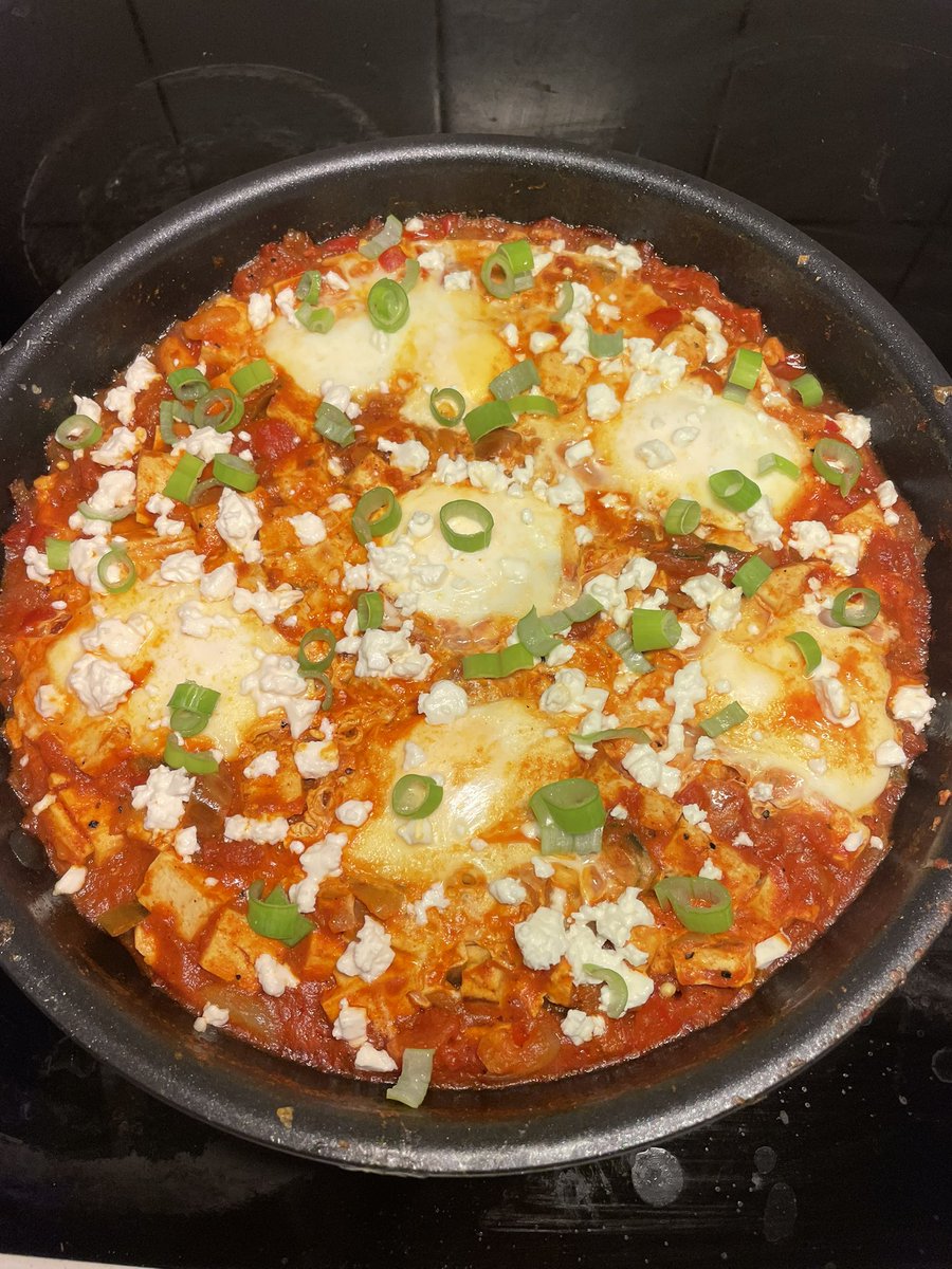 KevinCardano's tweet photo. First time making Shakshouka let’s go https://t.co/VaVOXoayLn