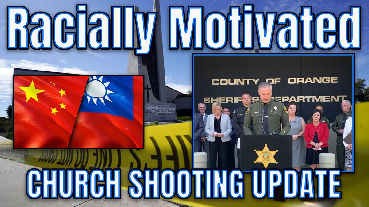 DarknessExposed's tweet photo. "Politically Motivated Hate Crime" 

Laguna Woods California Church Shooting Update

Full Press Conference - Geneva Presbyterian

#GunControlNow #GunViolence #GunSafetyNow 
#Breaking  #DavidChou #JohnCheng #DrJohnCheng #China #Taiwan 

Click here 👇👇
https://t.co/eN4huR6aBO https://t.co/xvXyWfBMfm