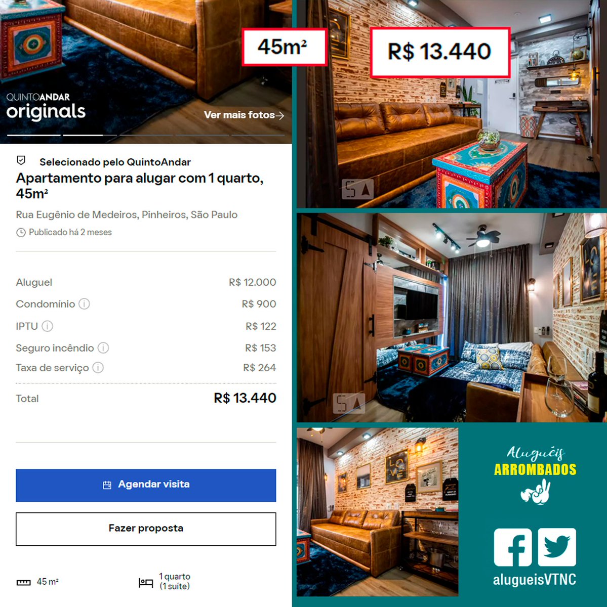 alugueisVTNC's tweet photo. TREZE MIL REAIS kkkkkkkkkkkkk

T R E Z E
M I L
R E A I S

treze mil dinheiros por mês em 45m²

sem condições gente

https://t.co/37krqkEruX https://t.co/NrZYB9Azis