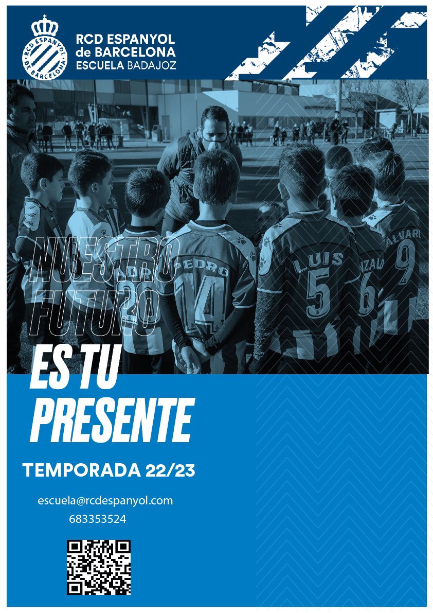 rcdebadajoz's tweet photo. ES HORA DE LLEGAR MUY LEJOS!!!
🔵⚪️🔵⚪️🔵⚪️🔵⚪️🔵

TEMPORADA 22/23 ⚽️

Escríbenos al wathsapp o llamamos y participa en nuestras jornadas de puertas abiertas. 👇🏻

📲 683353524 https://t.co/7xamnum2Cs