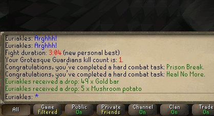 InSpEcToR_JaY's tweet photo. It took me 600 Gargoyles to get the brittle key, but now the door to the #GrotesqueGuardians is unlocked and I did my first kc on them! This bosses are really fun to fight, I like them. Hope to get the dope pet! 🦇 #osrs https://t.co/7aFVRPZFOV