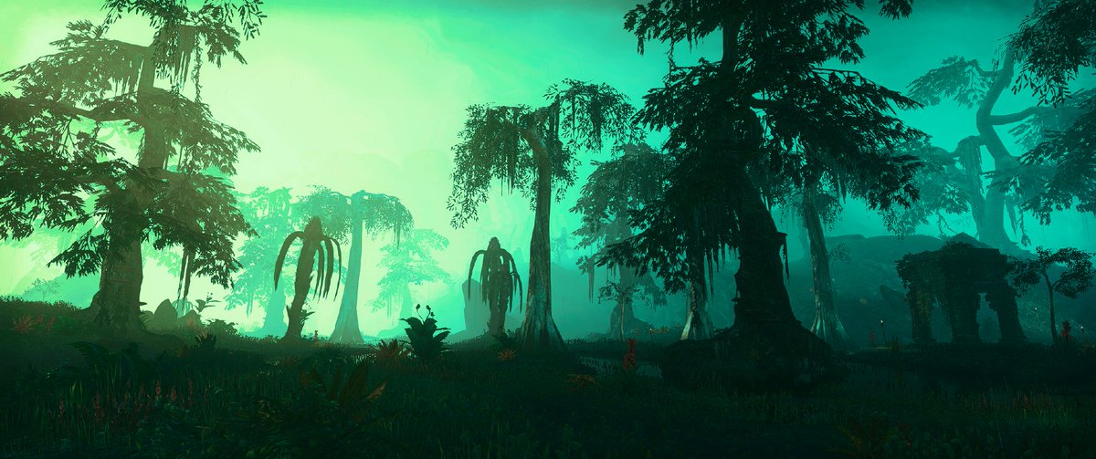 Xylluk's tweet photo. Green Shadowfen Evening #ESO #ESOFam #ElderScrollsOnline #Shadowfen #ElderScrolls https://t.co/xGafEM4rYV