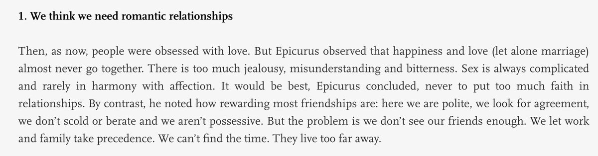 levelsio's tweet image. This generation's life goals are very similar to those of Epicurus in 341 BC theschooloflife.com/article/the-gr…