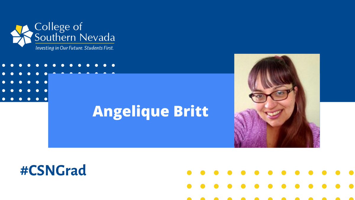 CSNCoyote's tweet photo. #CSNGrad Angelique Britt has been a member of the CSN family for more than twenty-four years! She looks forward to walking today at the 2022 Commencement ceremonies! #StudentsFirst #CSN50 Read more at https://t.co/nZPg9QAnP6 https://t.co/RHnmsjgDrR
