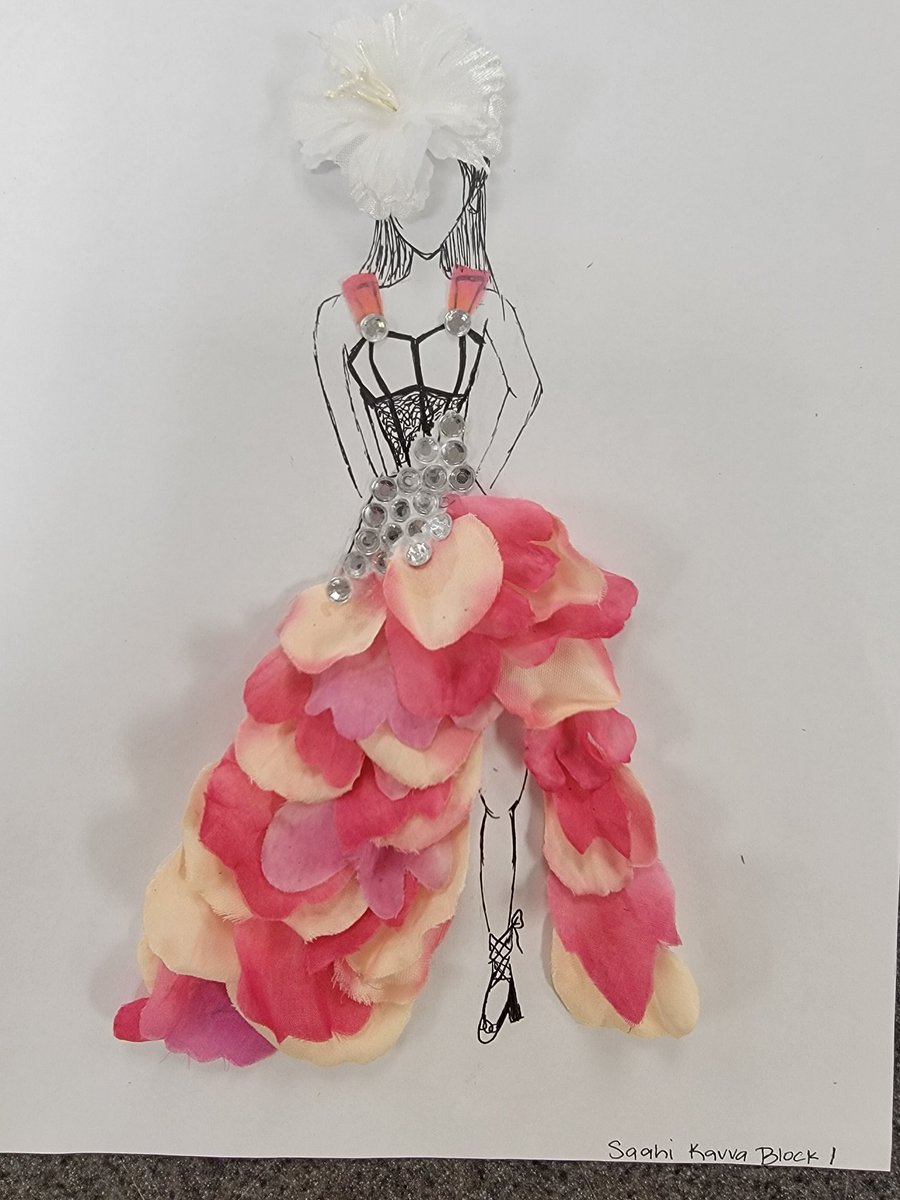 Floral 1 used fresh and silk flowers to create these fun floral dresses today.