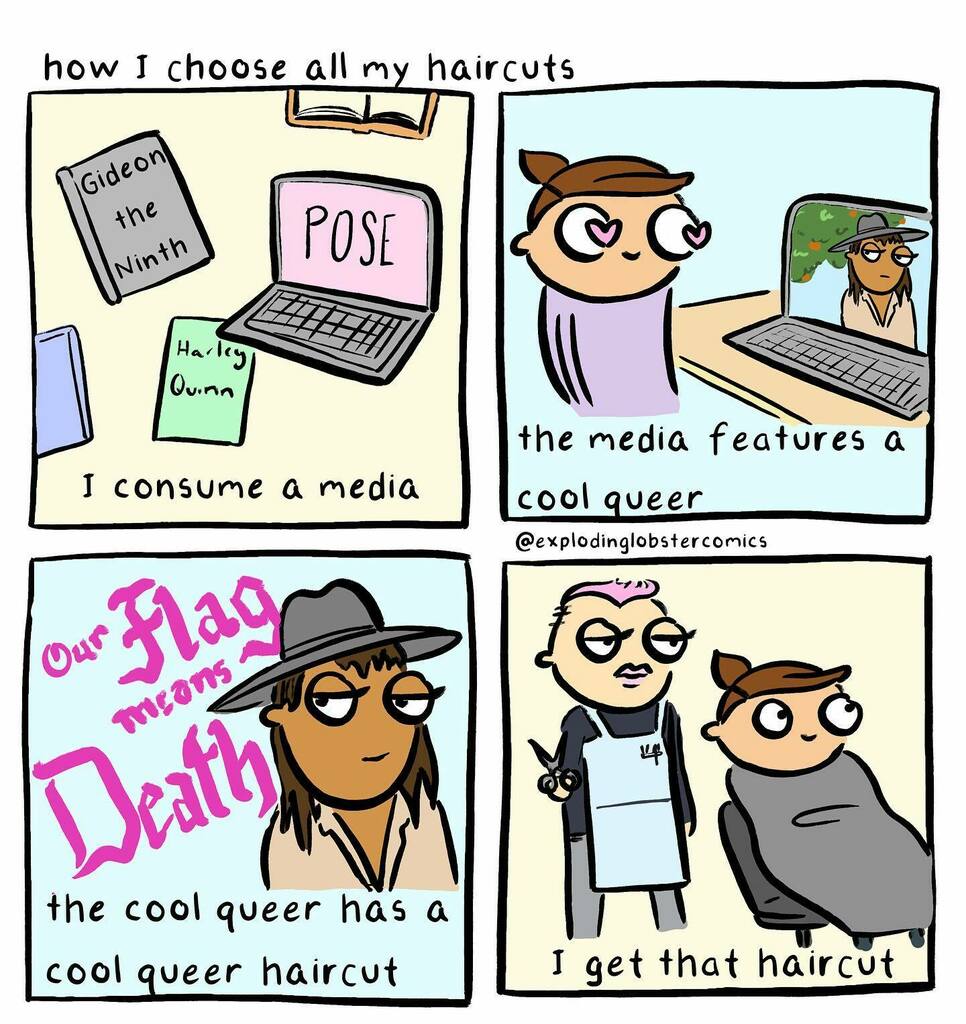 lobster_comics's tweet photo. Also I really love Jim from Our Flag Means Death and I had to put them in a comic.
.
.
.
#ourflagmeansdeath #ourflagmeansdeathfanart #jimourflagmeansdeath #queermemes #queermeme #lgbtmemes #lgbtmeme #gaymemes #gaymeme #gaycomic #gaycomics https://t.co/EbTKOp2g9q