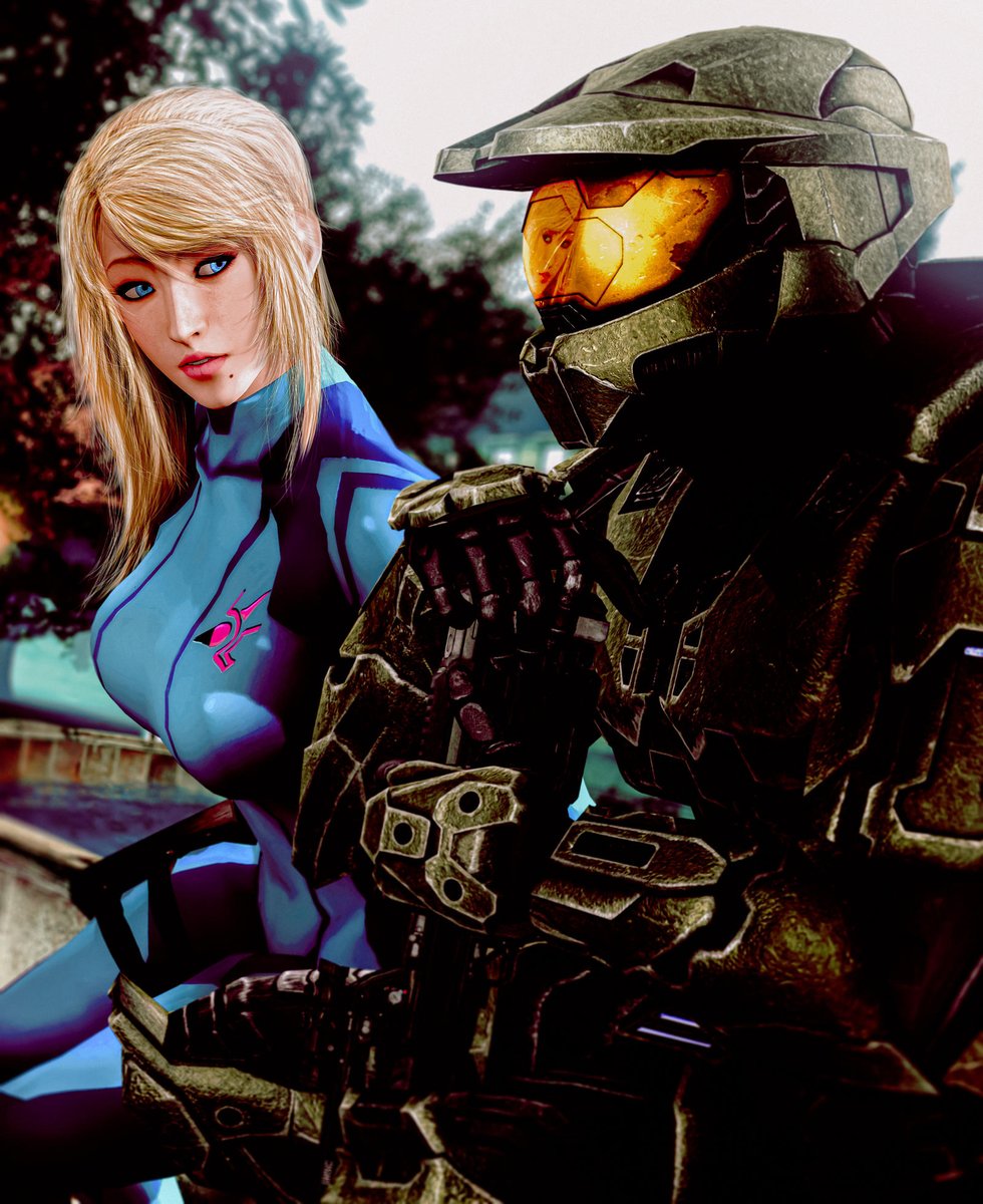 feelingdreadful's tweet photo. @UNSCLegendaryMC 
"You know John, I've lost people too. You can be emotional about it. We've known each other for long enough that I'm not gonna judge you for crying." Samus consoled the Spartan, understanding that losing Cortana may hurt. https://t.co/d1XvucNoYq