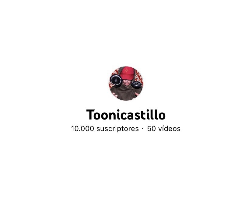 Toonicastillo's tweet photo. Ya somos 10.000 broskis en YouTube, os quiero❤️ https://t.co/IdpkQJRKRv