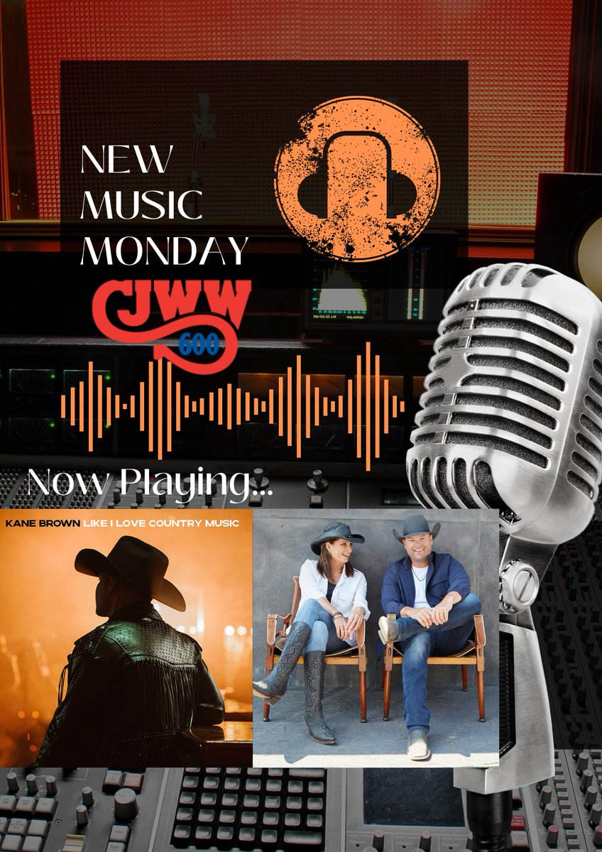 600CJWW's tweet photo. Today on New Music Monday we debut new music from @kanebrown. Also, @gordbamford teams up with @TerriClarkMusic for #iaintdrunk. Don't miss it.
~ Jason https://t.co/mAgx17vkkC
