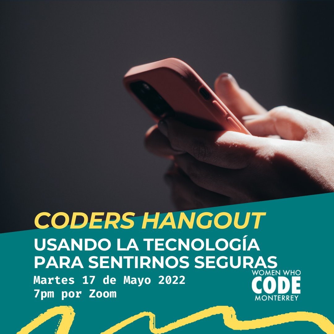 techfemmty's tweet photo. 🚨¡Mañana!
No te pierdas nuestra reunión mensual. Nuestro tema de este mes es: Usando la tecnología para sentirnos seguras 🤍.
Martes 17 de mayo, 7 pm
Evento en línea gratuito
✅ Regístrate en: https://t.co/utAw04StFt
#womenwhocode #Monterrey #wwcodemty https://t.co/Tv02Tos71C