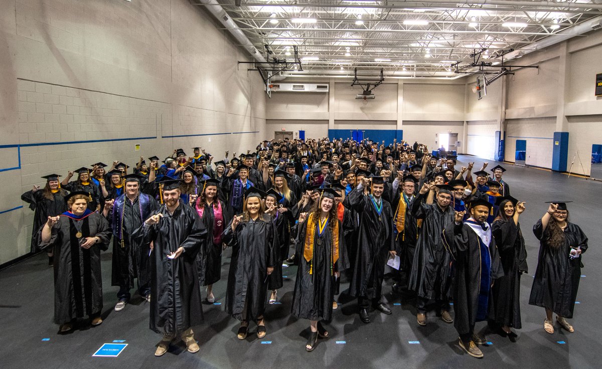 AngeloStatePres's tweet photo. Congratulations to the newest group of #AngeloState graduates! It was a great weekend celebrating all 1,140 students at five commencement ceremonies. May you continue the quest as an #AngeloAlum and #GoAsARam. https://t.co/kDHQnedgqQ