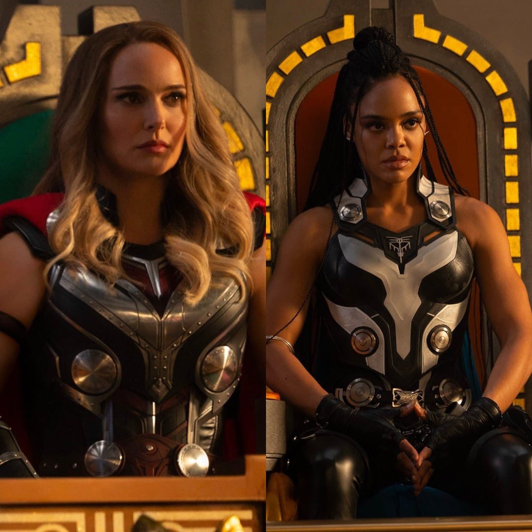 GabyMeza8's tweet photo. Tenemos nuevas imágenes de #NataliePortman como #MigthyThor y #TessaThompson como #Valkyrie para la esperada #ThorLoveAndThunder ❤️⚡ https://t.co/EeY7RnmFo0