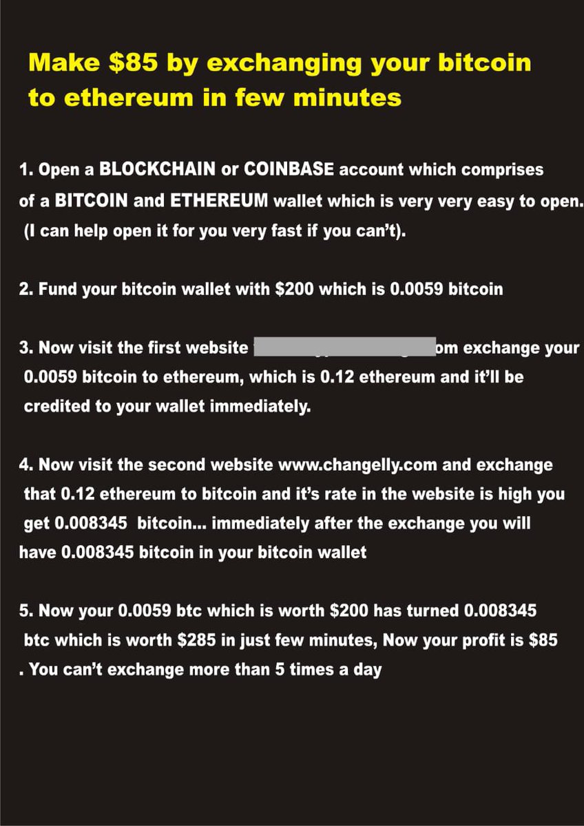 umerfd's tweet photo. Read through the image and understand, this is not an affiliate program, this is an exchange website with this website you can make upto $85 per exchange because their exchanging rate is low..... Dm for more info https://t.co/rcjYPyxoYe