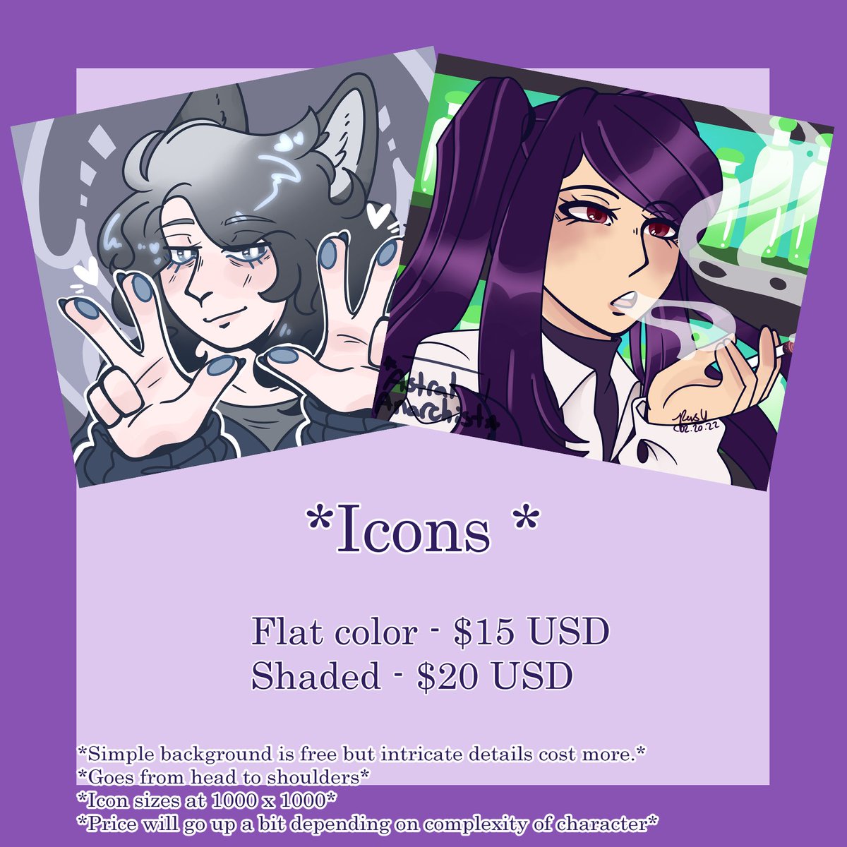 astralanarchist's tweet photo. Updated my commission sheet! I reopened my commissions and updated my prices. 
#commissionsopen #commissionpost #commissions https://t.co/1CKfartrNz