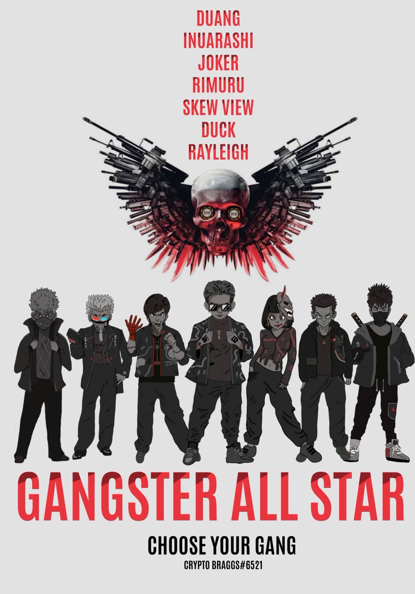 CryptoBraggs's tweet photo. But before anything else, here's my fan-art for @gangsterallstar based on the movie "The Expendables". 

@aroundtheduang 
@0xInuarashi 
@jokerspite 
@0xRimuru_eth 
@Skew_view 
@614NFT_ETH 
@0xRayleigh

#GASisWATCHING https://t.co/O4sKbOsV91