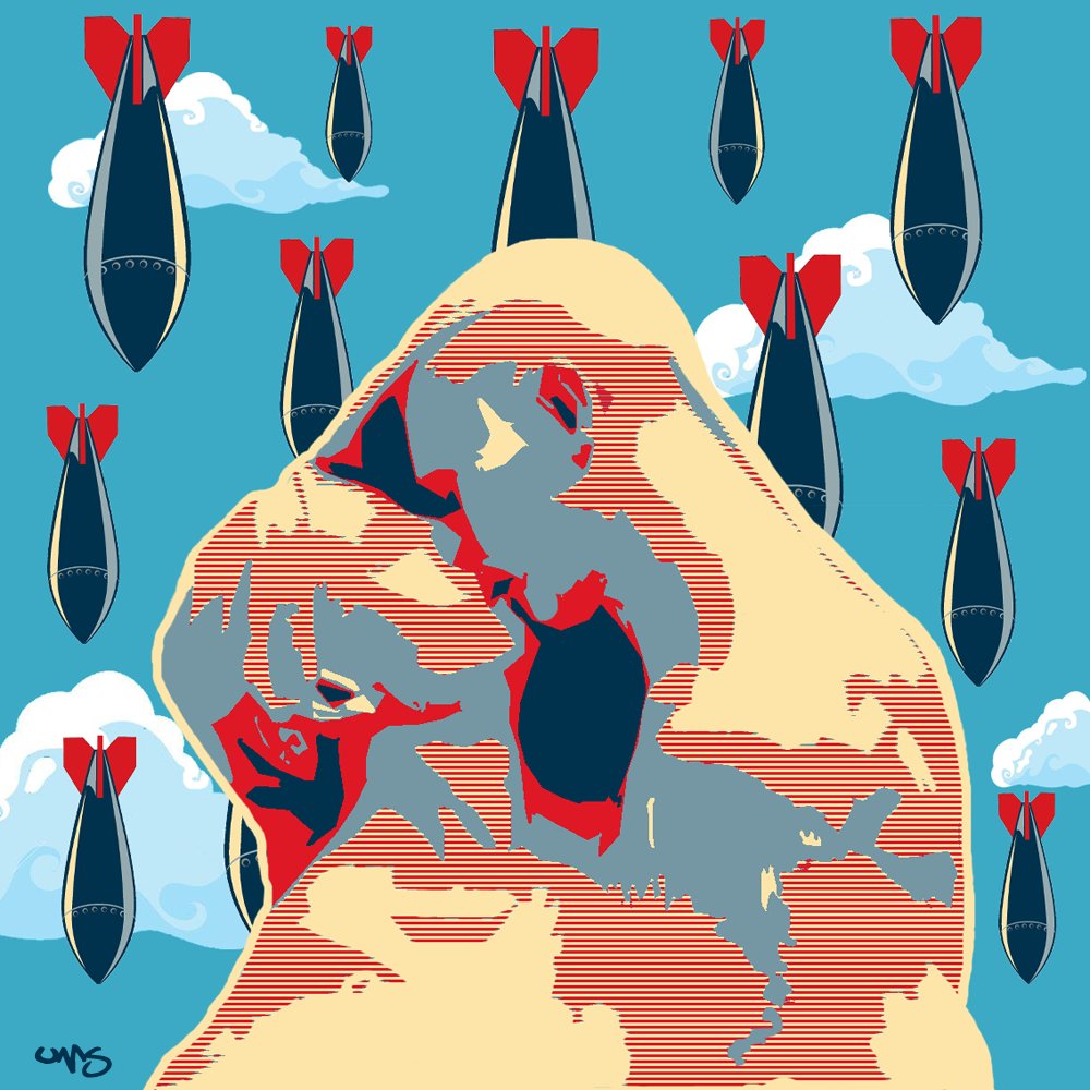 UnmasksArt's tweet photo. The work takes inspiration from the sculpture "The Kiss" by #Sardinian artist F. #Ciusa (1883). The pair of lovers exchange a passionate kiss under a sky of bombs. Love wins over everything.
https://t.co/so0NcGmj9d
#NFTCommunity #NFTcollections #nftitalia #italynft #Sardegna https://t.co/hosVH7kxh5