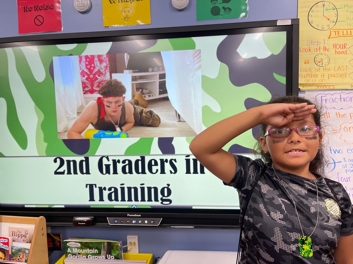 deliamjohnson's tweet photo. Today I geared up to ship off my cadets to second grade. Check out two of my top recruits who are ready for the next rank! @BowieServes #firstgradefun #endoftheyear https://t.co/0bcb7HcPvw