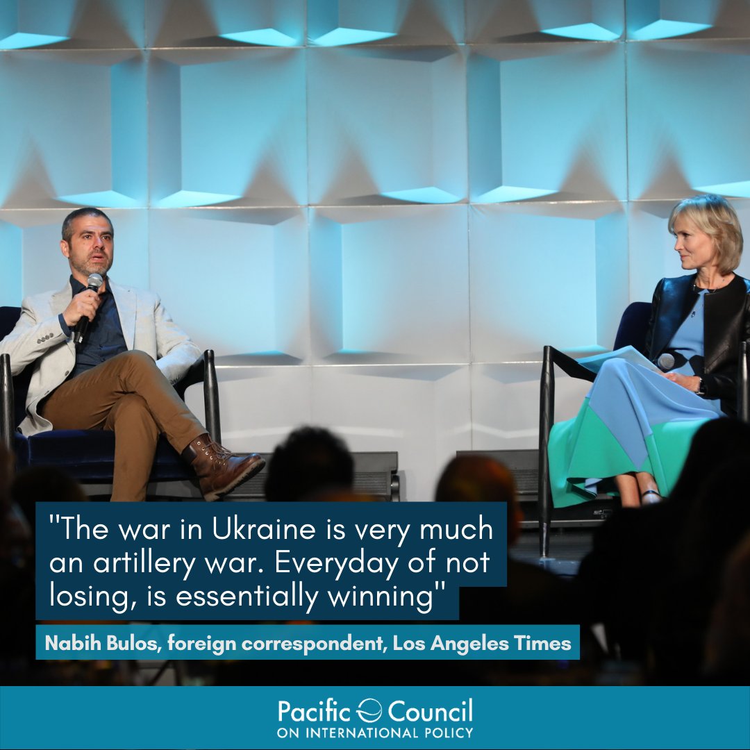 PacCouncil's tweet photo. @nabihbulos, was in conversation with @Willow_Bay at our annual dinner #FreedomAtRisk. He highlighted how the war in #Ukraine is different from what we saw in Afghanistan or Iran, this is an artillery war. People live an "underground life and there is simply no time to hide". https://t.co/v2Xk6hpDk6