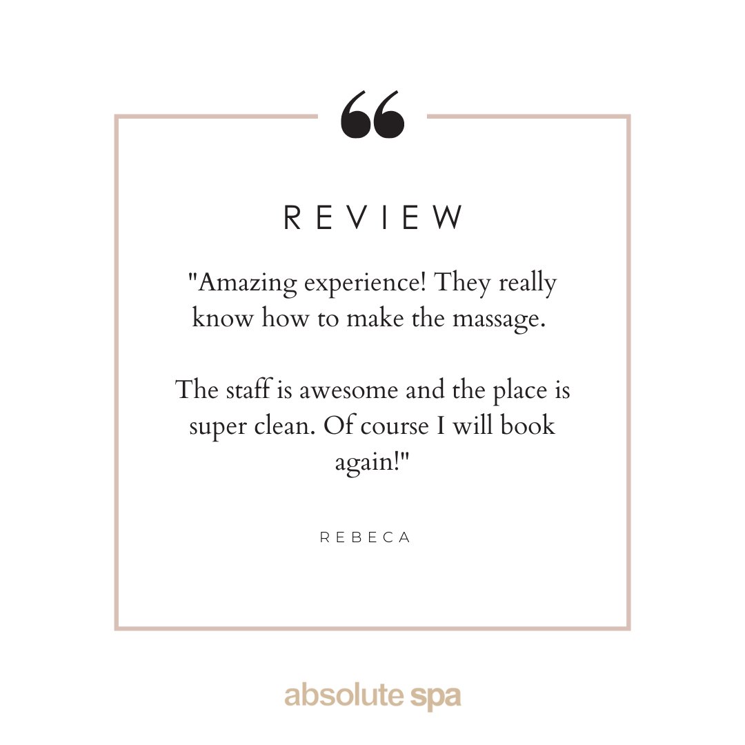 AbsoluteSpa's tweet image. Thanks so much for taking the time to leave this amazing review Rebeca! We hope to see you again soon 😍✨

Want your review to get featured? DM us! 

#absolutespa #spareview #spaday #customerreview #happycustomer #vancouverbc #richmondbc