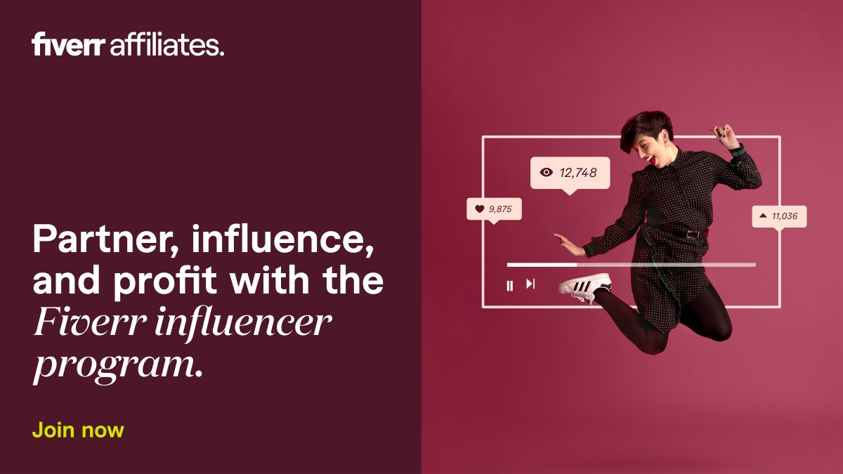 The Fiverr Influencer Program is finally here! Check it out: affiliates.fiverr.com/influencers/