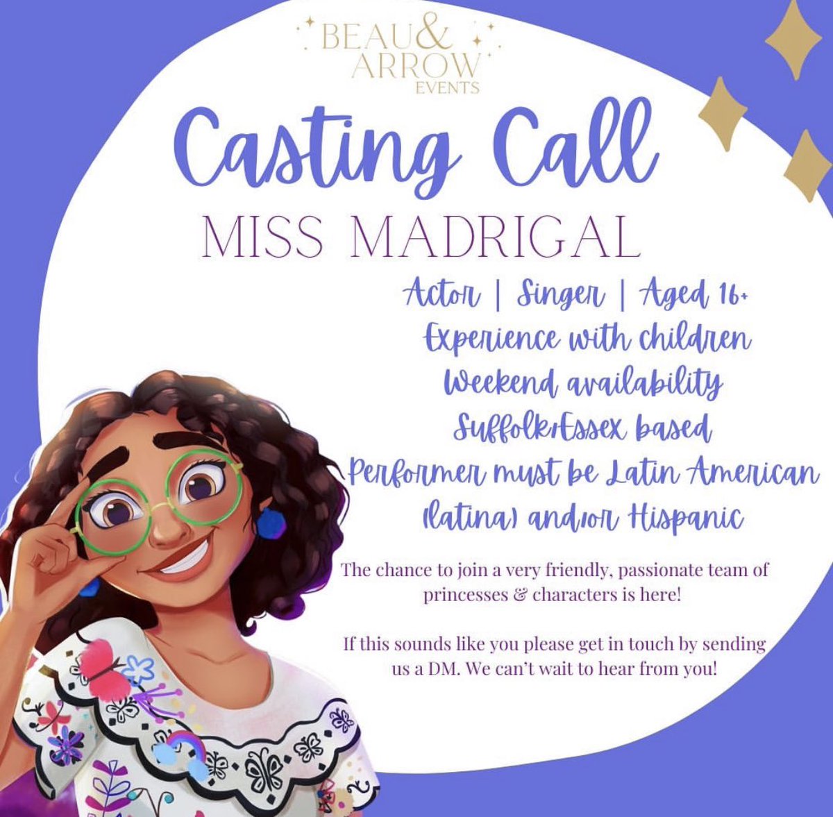 holcook_'s tweet photo. I’m looking for a performer to play this super fun role at children’s events &amp; parties! If you or anyone you know would be perfect for this then please get in touch 🤩

#castingcall #suffolk #suffolkcastingcall #characterperformers #eventsentertainers #latinaamerican #hispanic https://t.co/RL4AjTwA9h