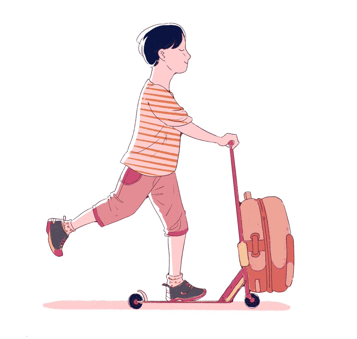 「saw this genius gadget rolling around in」|Deb JJ Lee @ TCAF 140のイラスト