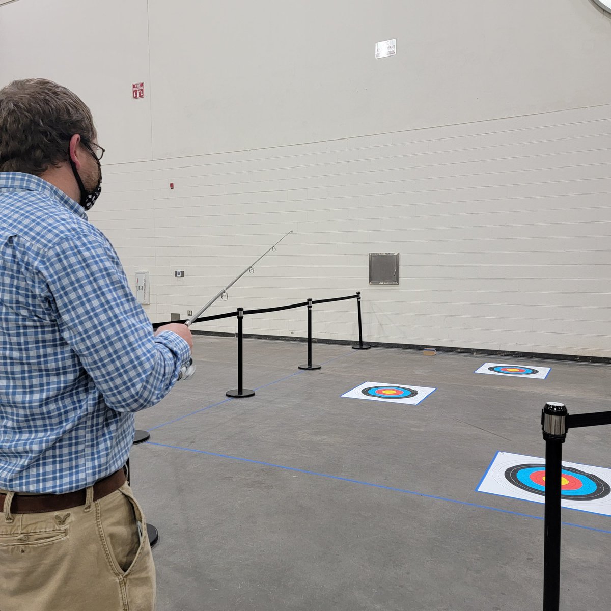 ShaySuzann's tweet photo. At the #JASM22 conference and of course @ErieFishGuy is "fishing" 🤪 https://t.co/vGagLSDu7h