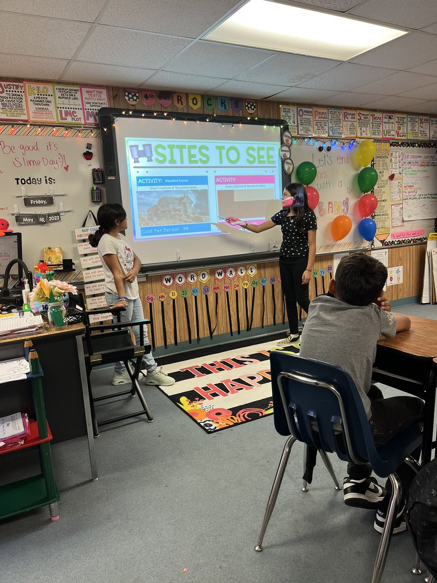 GuerraIguerra1's tweet photo. Loved this end of the year vacation project! Loved how students worked together and collaborated to come up with their dream vacation! We had students visited Alaska, Miami, Idaho, Nevada, Hawaii and many more places! Such a great project! #4thgraders #readyfor5th #FisherTigers https://t.co/ysIk7J91TK