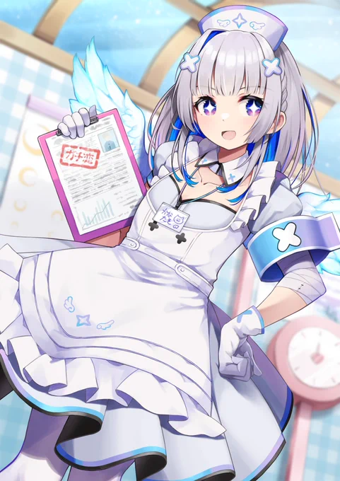 かなたそ新衣装可愛すぎる～💫
しいたけ目も好き
 #かなたーと 