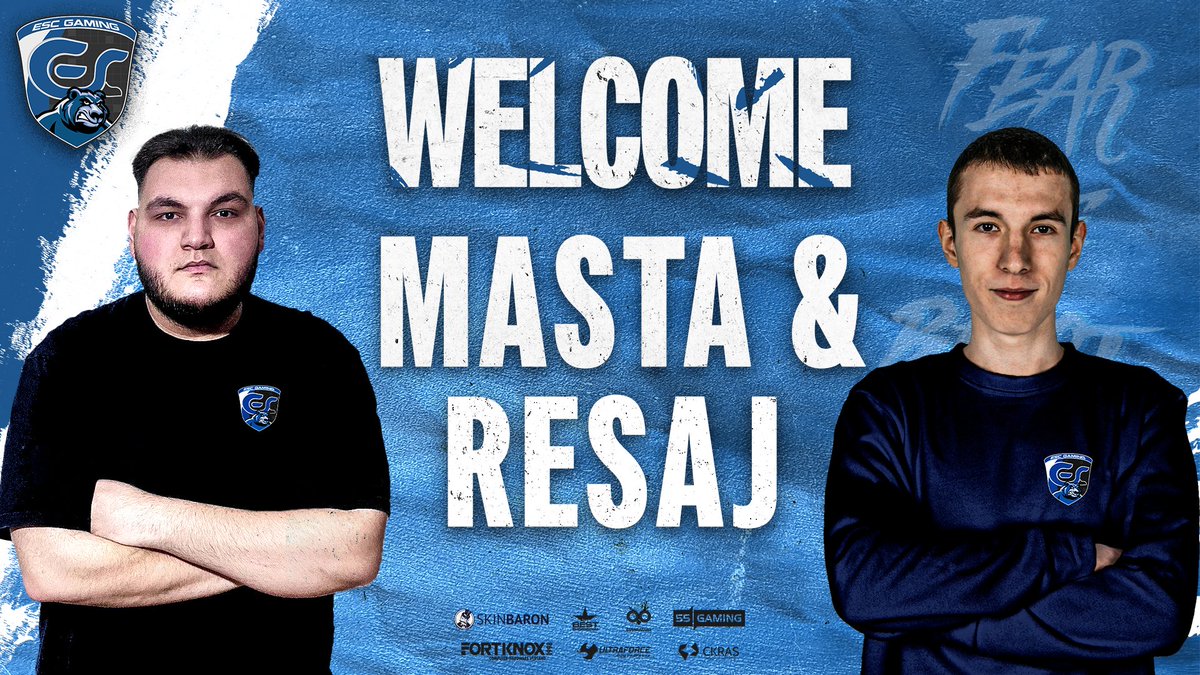 Finally completed‼️

Our CS:GO team can now finally fight in full strength for the "hopefully" entry into the Advanced.

WELCOME <a href="/masta_cs/">masta</a> &amp; <a href="/ResajEZ/">Resaj</a> to the ESC FAMILY!

To a glorious future together and get us the two victories tonight. 💪

#fearthebeast