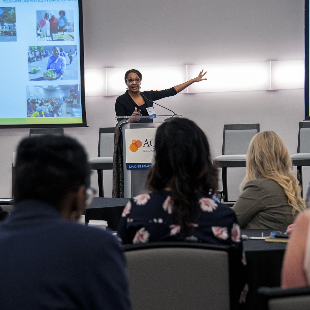 _ACHP's tweet photo. Thank you @DrMonicaPeek for joining us at ACHP's Spring Summit! Grateful for your insights on strategies for addressing and promoting #HealthEquity--especially when managing #Diabetes! https://t.co/Y0Vn8jeInI