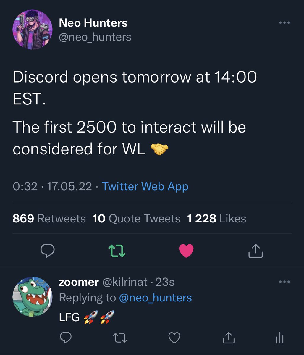 kilrinat's tweet photo. @neo_hunters So ready to go! 🚀 https://t.co/nOv5yA5hnf
