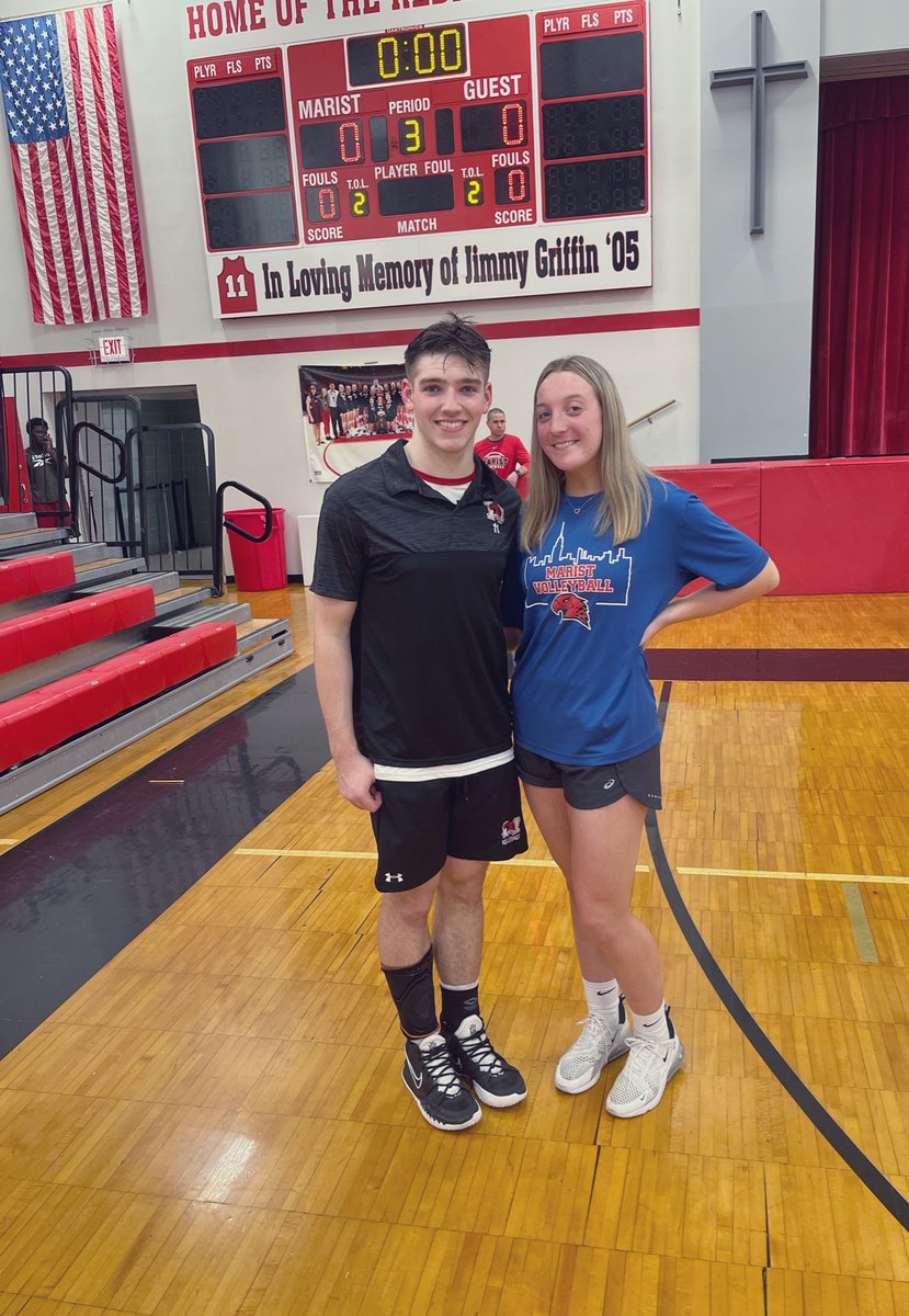 RedHawkVB's tweet image. RedHawks Win!! Congrats to #Program Seniors Kellen O’Keefe &amp;amp; Mary Clare Brusek…your 2️⃣0️⃣2️⃣2️⃣ Block 〽️ Award winners for Volleyball 🏐🏐 #ProgramLeaders 💯💯 #BlockⓂ️
