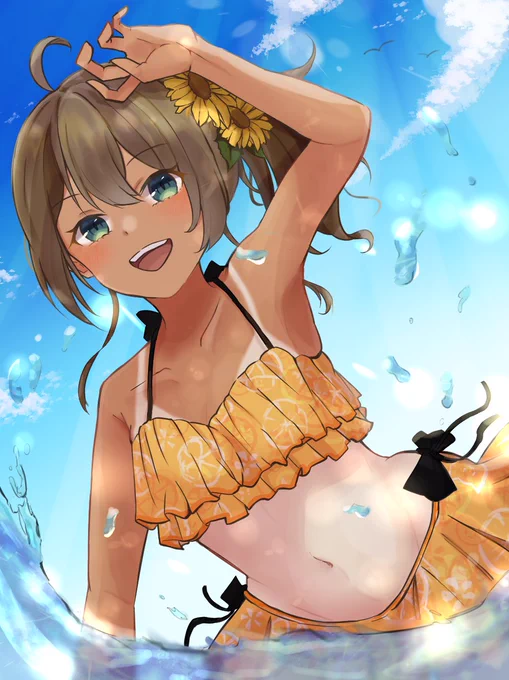 日焼け!!
#祭絵 #ホロライブサマーに願いを 