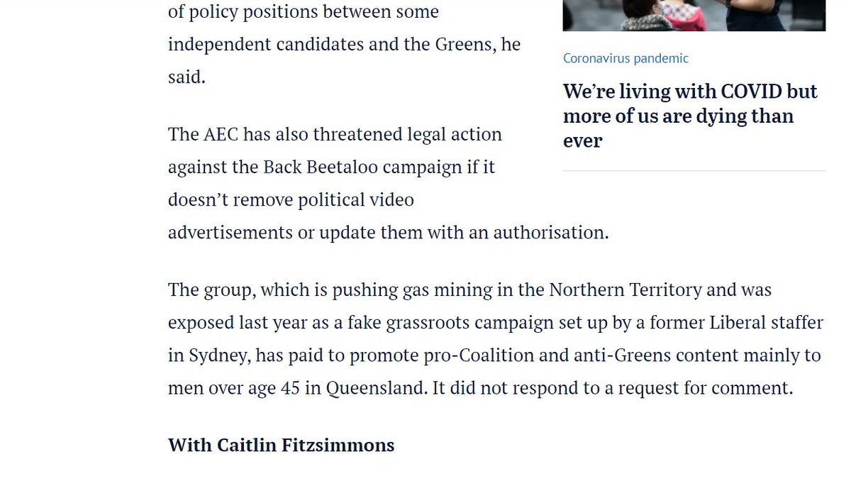 LockTheGate's tweet photo. The @AusElectoralCom should throw the book at this "Back Beetaloo" astroturfing outfit. 

#FrackFreeNT https://t.co/QmHleXbaJ8