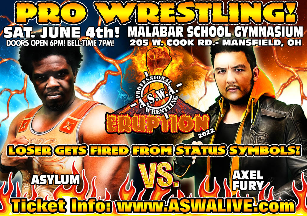 ASWAslam's tweet photo. June 4th in Mansfield:  @Asylum_92 takes on Axel Fury!!
https://t.co/L4LQO5YKPk
#ASWALive #ASWA https://t.co/zIwKO7jsUy