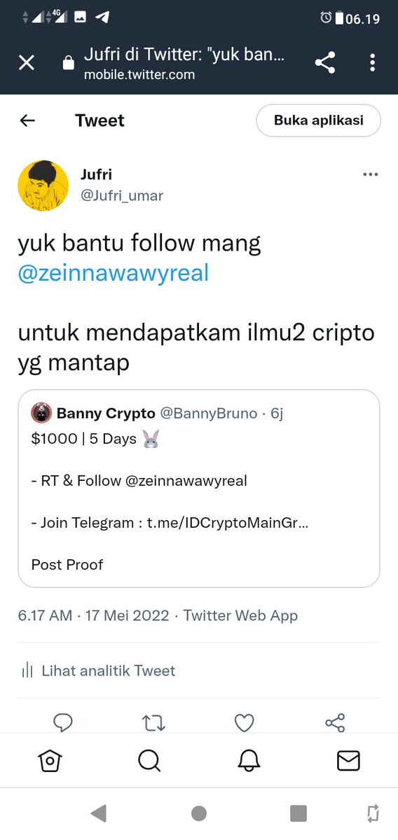 Jufri_umar's tweet photo. @NoraEstia @zeinnawawyreal done mang @zeinnawawyreal https://t.co/CvrD5s8iAo