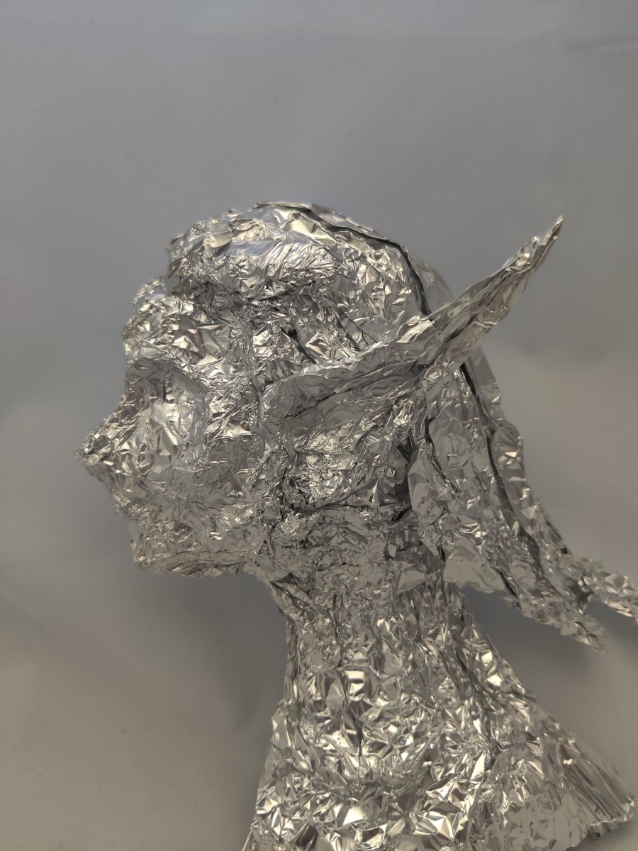 foil_guy's tweet photo. Elf Ear - Aluminum Foil Sculpture
#foil #sculpture #art #fanart #elf #elves #elfear #ear #fantasy #elvenear #elven https://t.co/zpXCxPFRbX