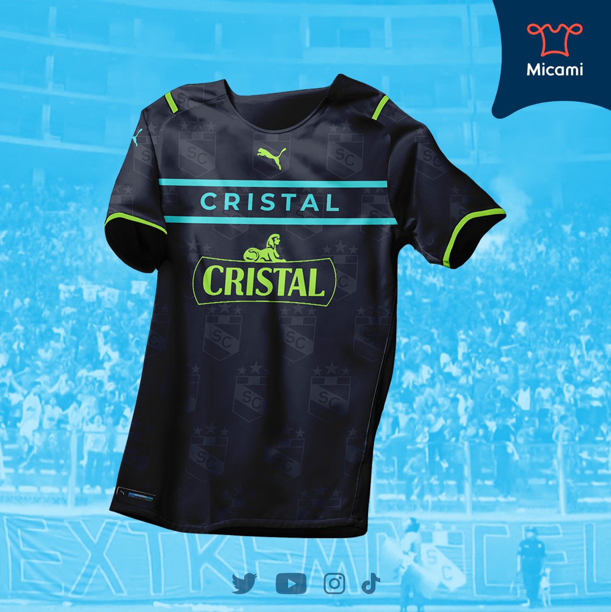 MicamiPeru's tweet photo. Si @ClubSCristal tuviera como sponsor técnico a PUMA.
#SportingCristal #FuerzaCristal #SomosFamilia #Razaceleste #Cristal #Micami https://t.co/sfZ2QPuHHs