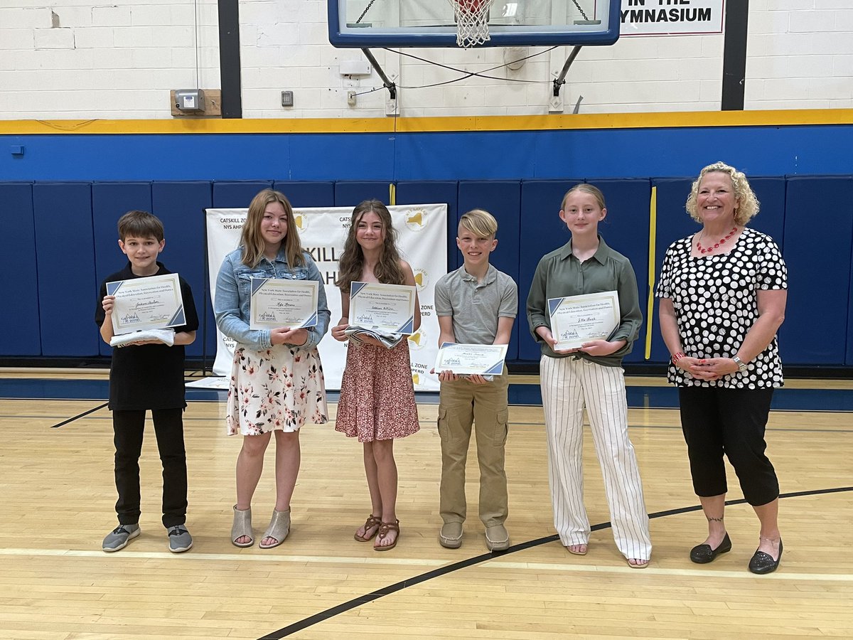 Had a great time honoring HBE’s six 6th graders at the <a href="/CTZnysahperd/">NYSAHPERD Catskill Zone</a> Elementary PE Leadership Awards Ceremony. Thanks <a href="/MichelleH3243/">Michelle H.</a>  and <a href="/nfaswims4physed/">Kathleen Young, NBCT</a> for putting on a great event!