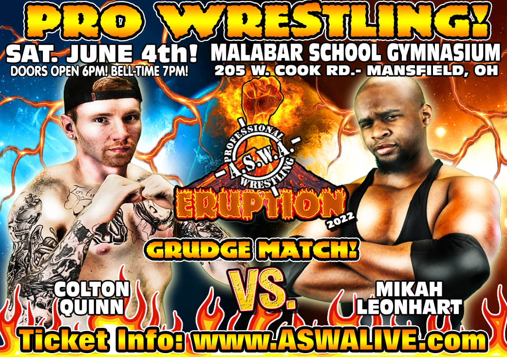 ASWAslam's tweet photo. June 4th in Mansfield: Colton Quinn takes on Mikah Leonhart!!
https://t.co/L4LQO5YKPk
#ASWALive #ASWA https://t.co/eNmbfcKvLi