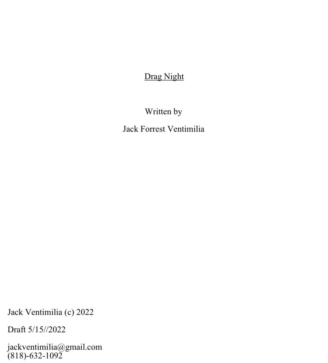 Incredibly excited to announce that my short play ‘Drag Night’ has been selected as a finalist in <a href="/redbulltheater/">Red Bull Theater</a>’s 2022 upcoming Short New Play Festival!