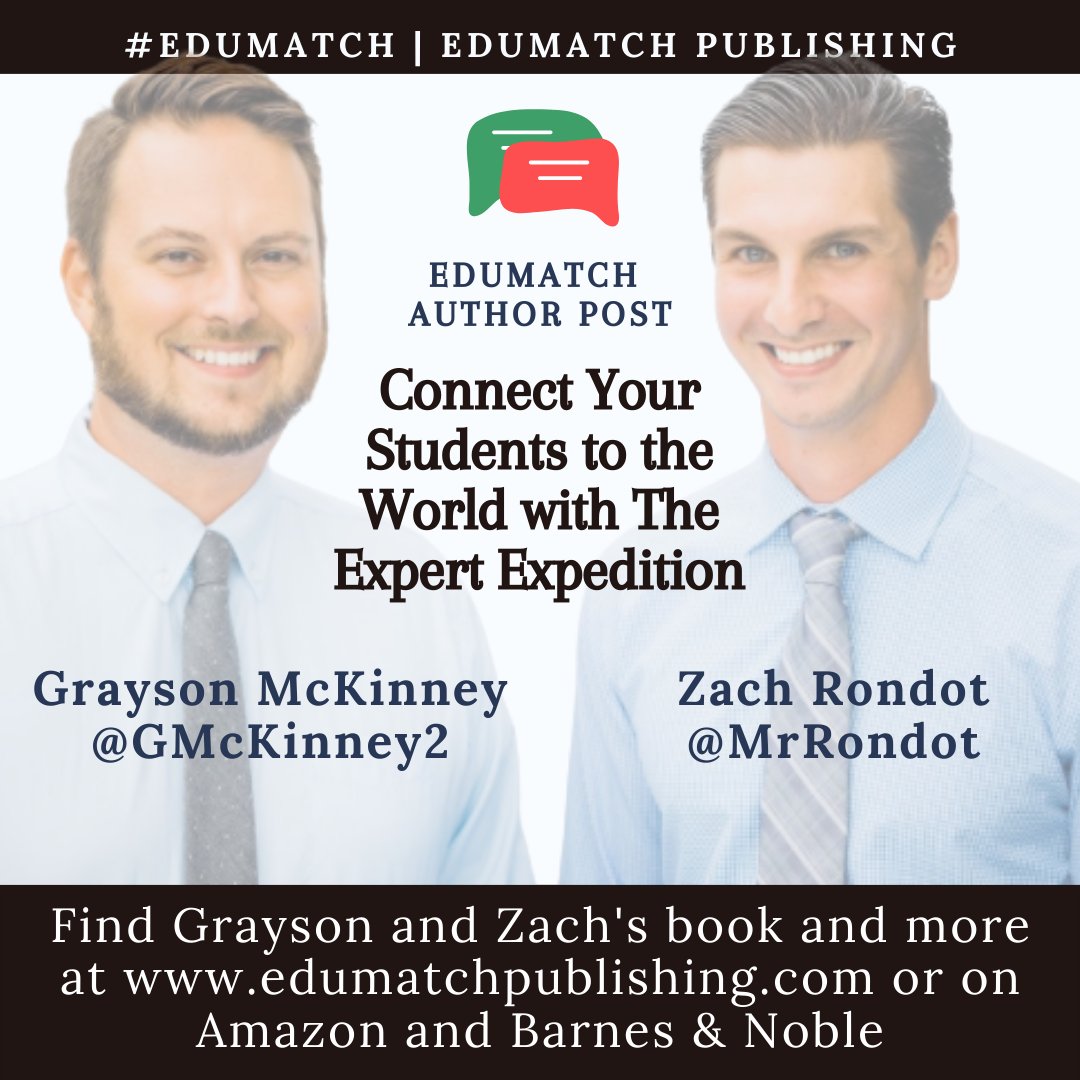 Check out a blog post by our authors Grayson McKinney <a href="/GMcKinney2/">Grayson McKinney, Ed.S</a> &amp; Zach Rondot <a href="/MrRondot/">Zach Rondot</a> and illustrator Suria Ali-Ahmed 

Connect Your Students to the World with The Expert Expedition
edumatch.org/post/connect-y… <a href="/ExpertEffectEDU/">The Expert Expedition: Out Now!</a>

#SEL #PictureBook #ExpertEffectEDU #EduMatchAuthors