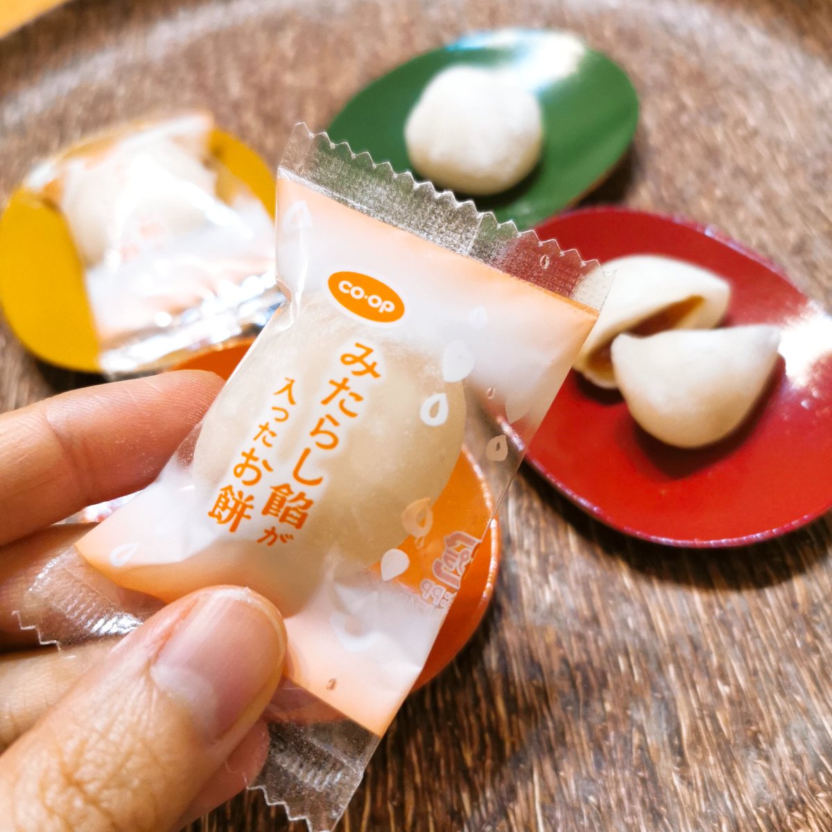 みたらし餡が入ったお餅 10個」 こちらのコープ商品です🍀 国産もち粉