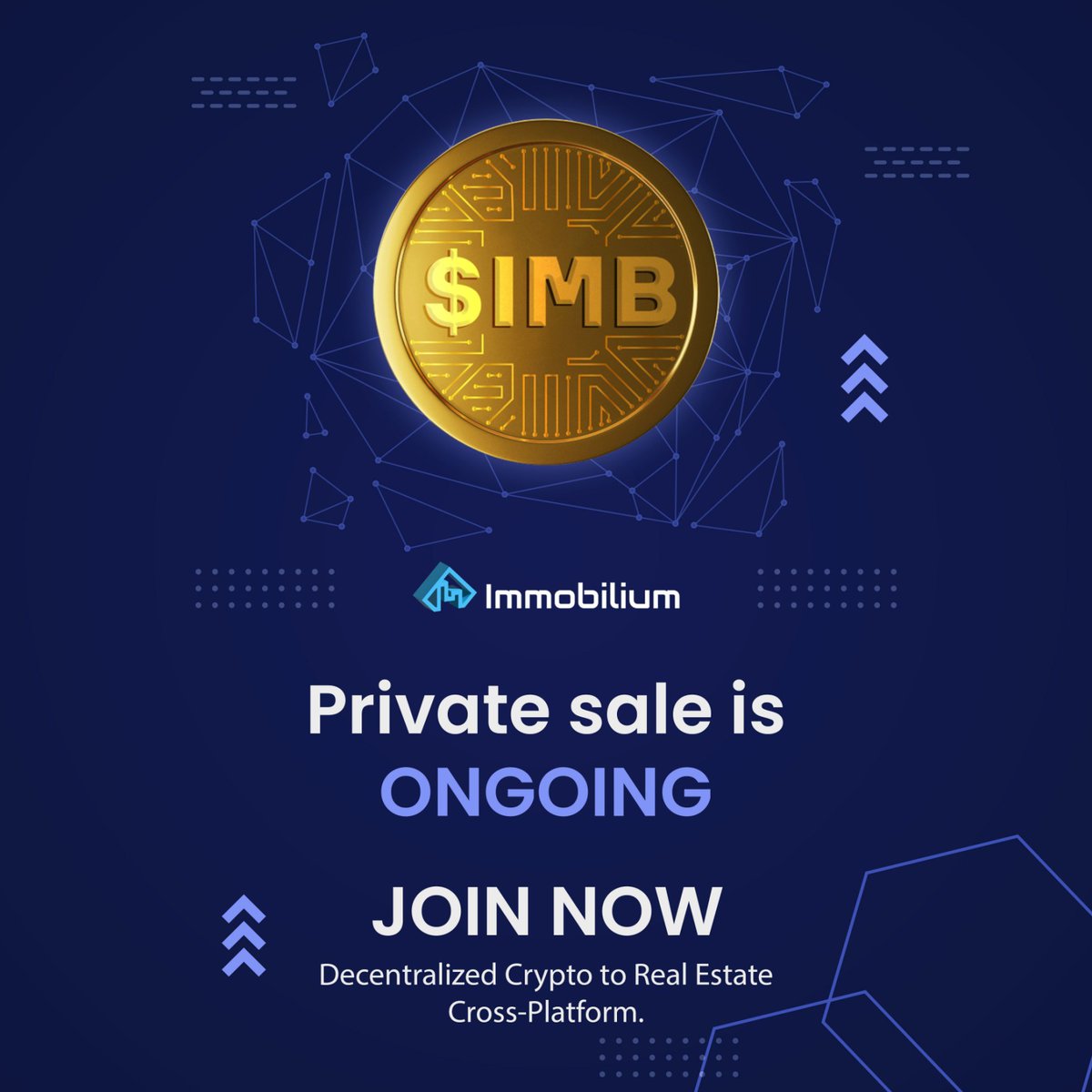 ImmobiliumInc's tweet photo. Private Sale phase is still ongoing until 7th July 2022! 🙌 Get your chance to own an $IMB Token at the price of $0.01 USD. Purchase available with both fiat and #crypto. 🚀
#privatesale #IMB #realestate #cryptocurrencies #blockchain #investment #platform https://t.co/iZUuRPu8Xd